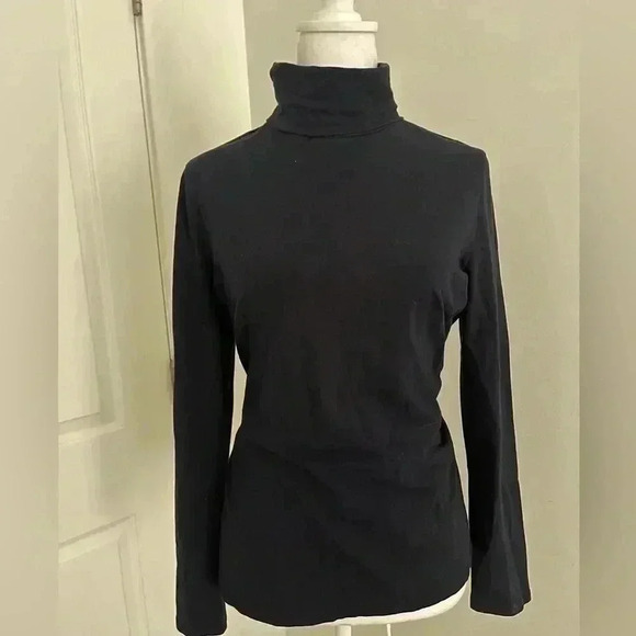 TALBOTS - Navy turtle neck long sleeve M - Picture 7 of 7